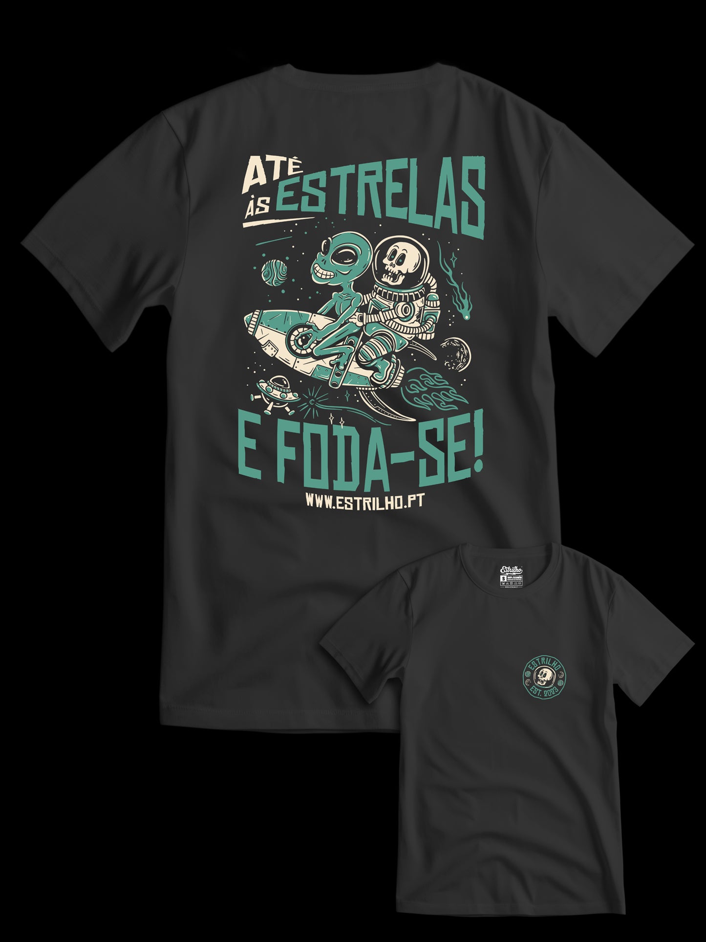 Tshirt Estrela - Preta- Estrilho-Estrilho