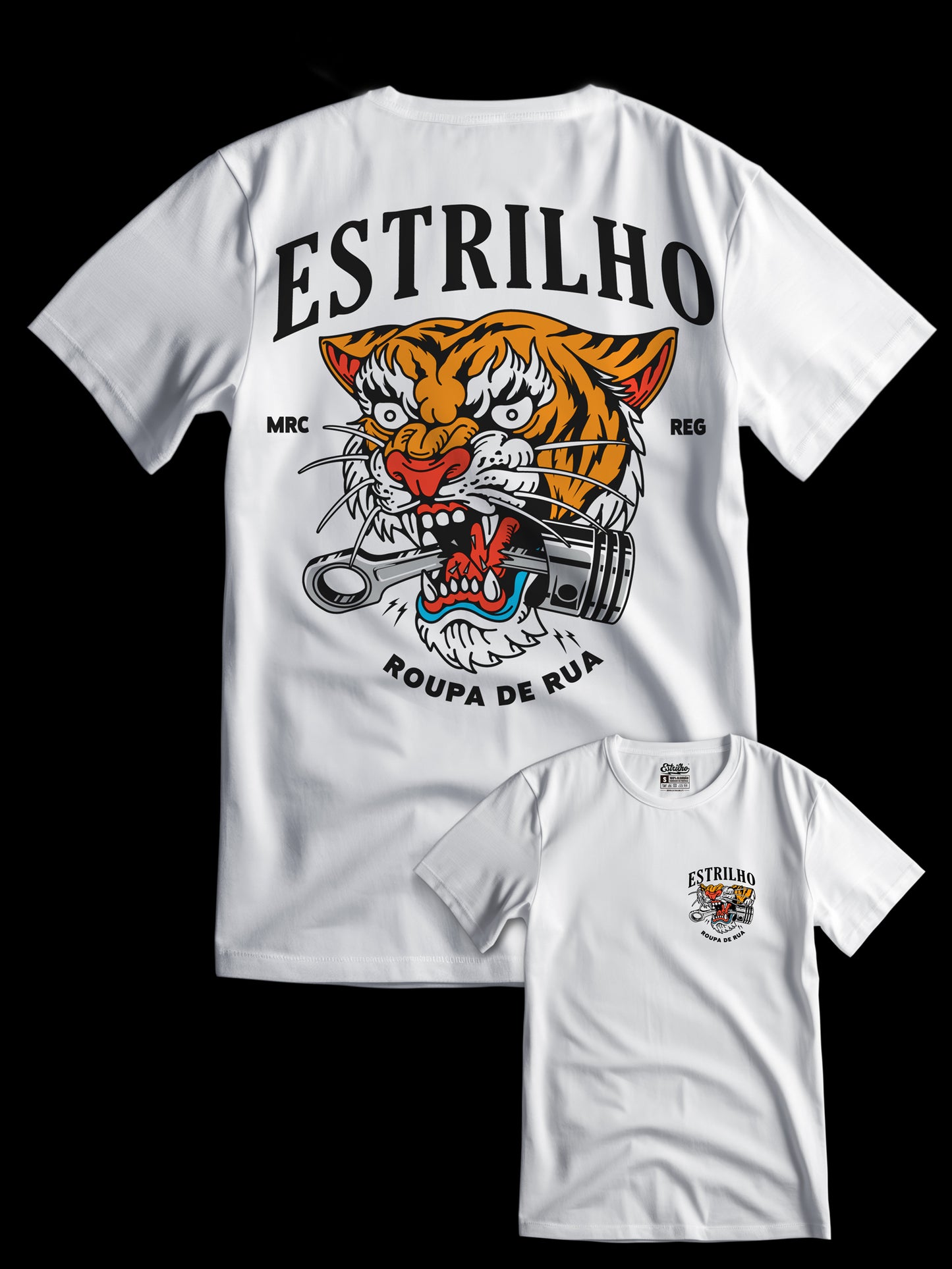 Tshirt Leão - Branca - Estrilho