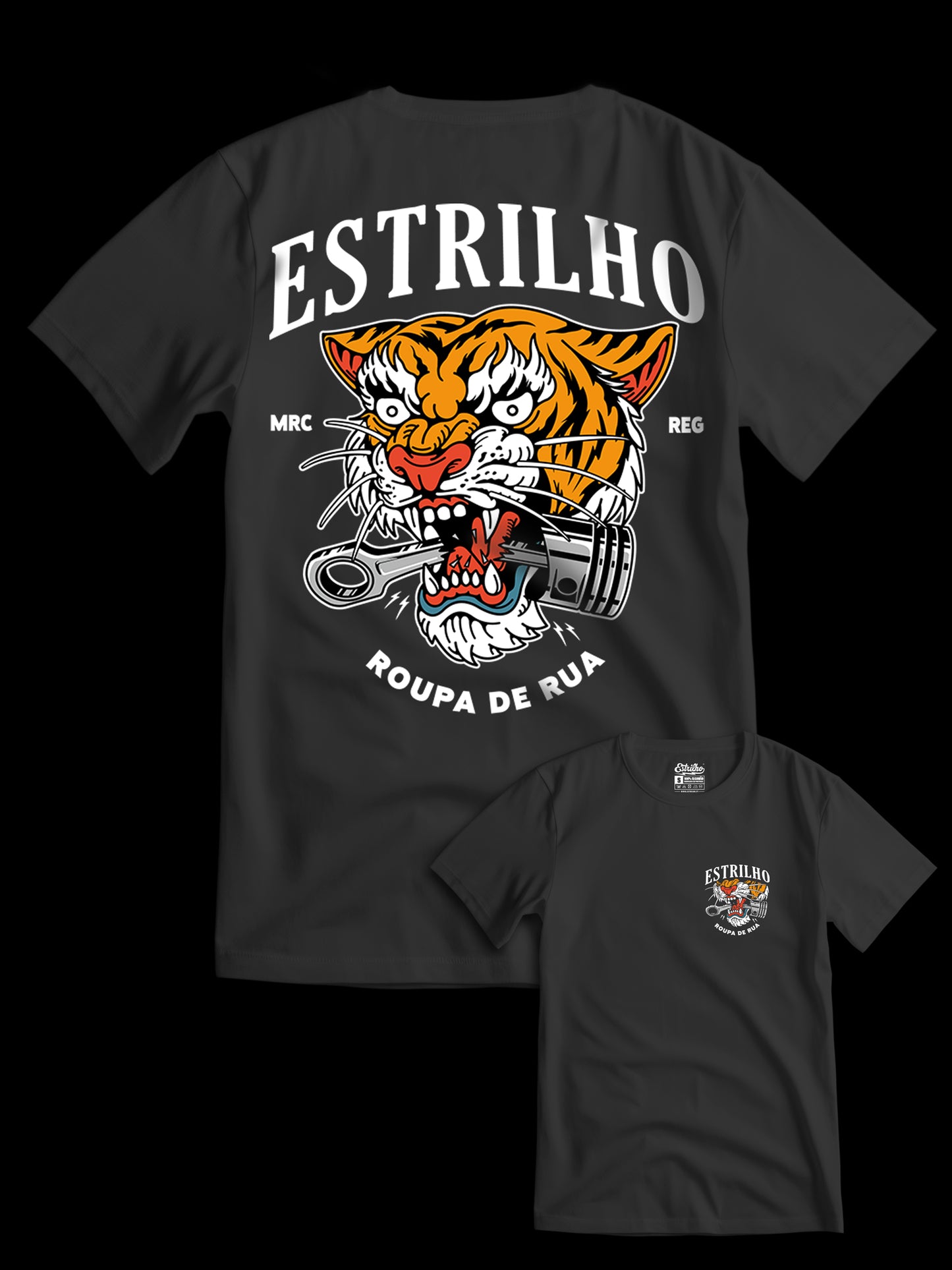 Tshirt Leão - Preta - Estrilho