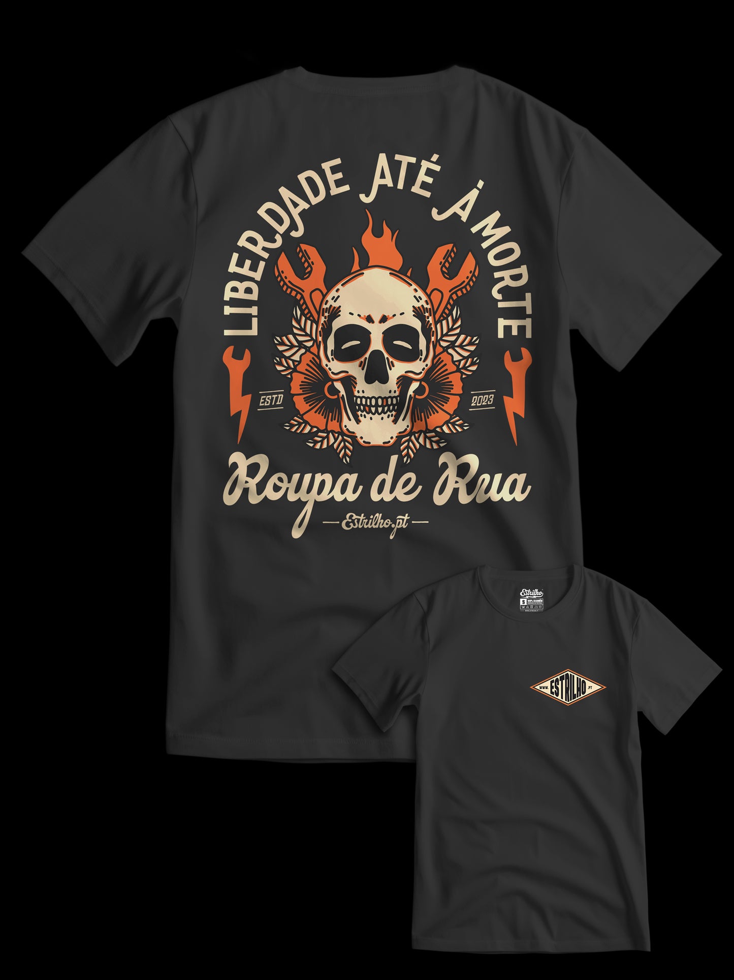 Tshirt Piloto de Café - Morte - Preta