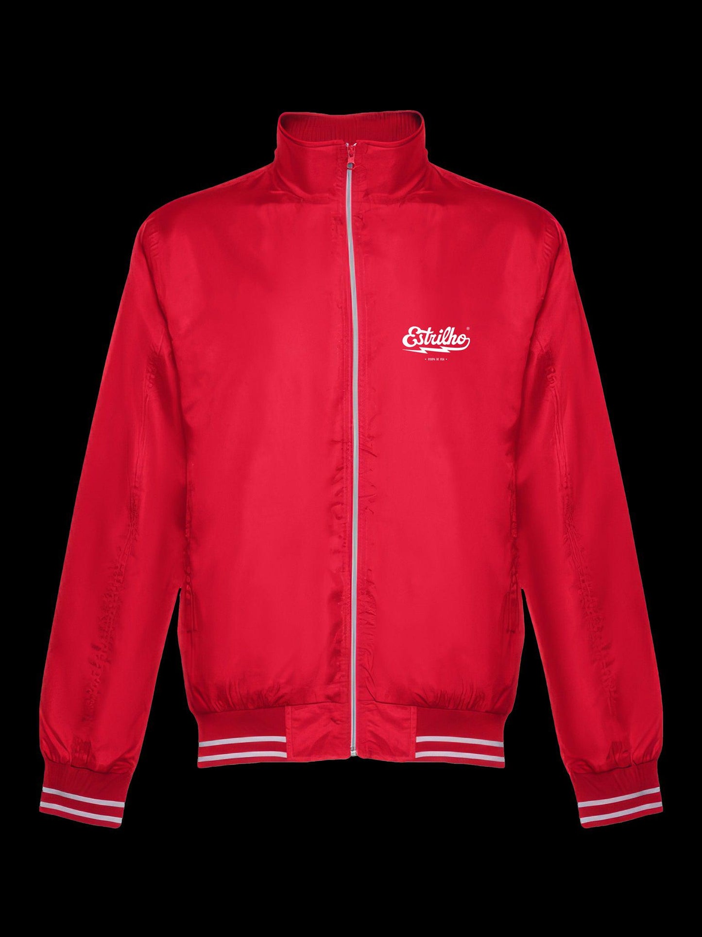 Bomber Vermelho com Logotipo Branco - Estrilho-Estrilho