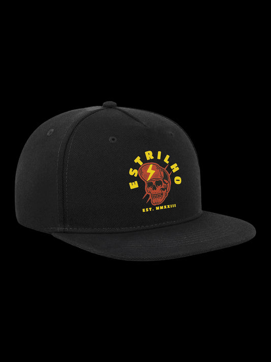 Snapback Preto Caveira - Estrilho