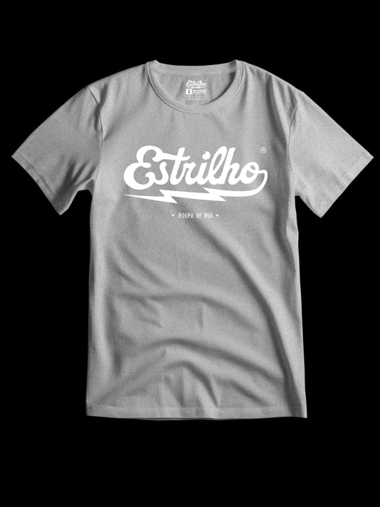 Tshirt Mesclada com Logotipo Branco - Estrilho-Estrilho