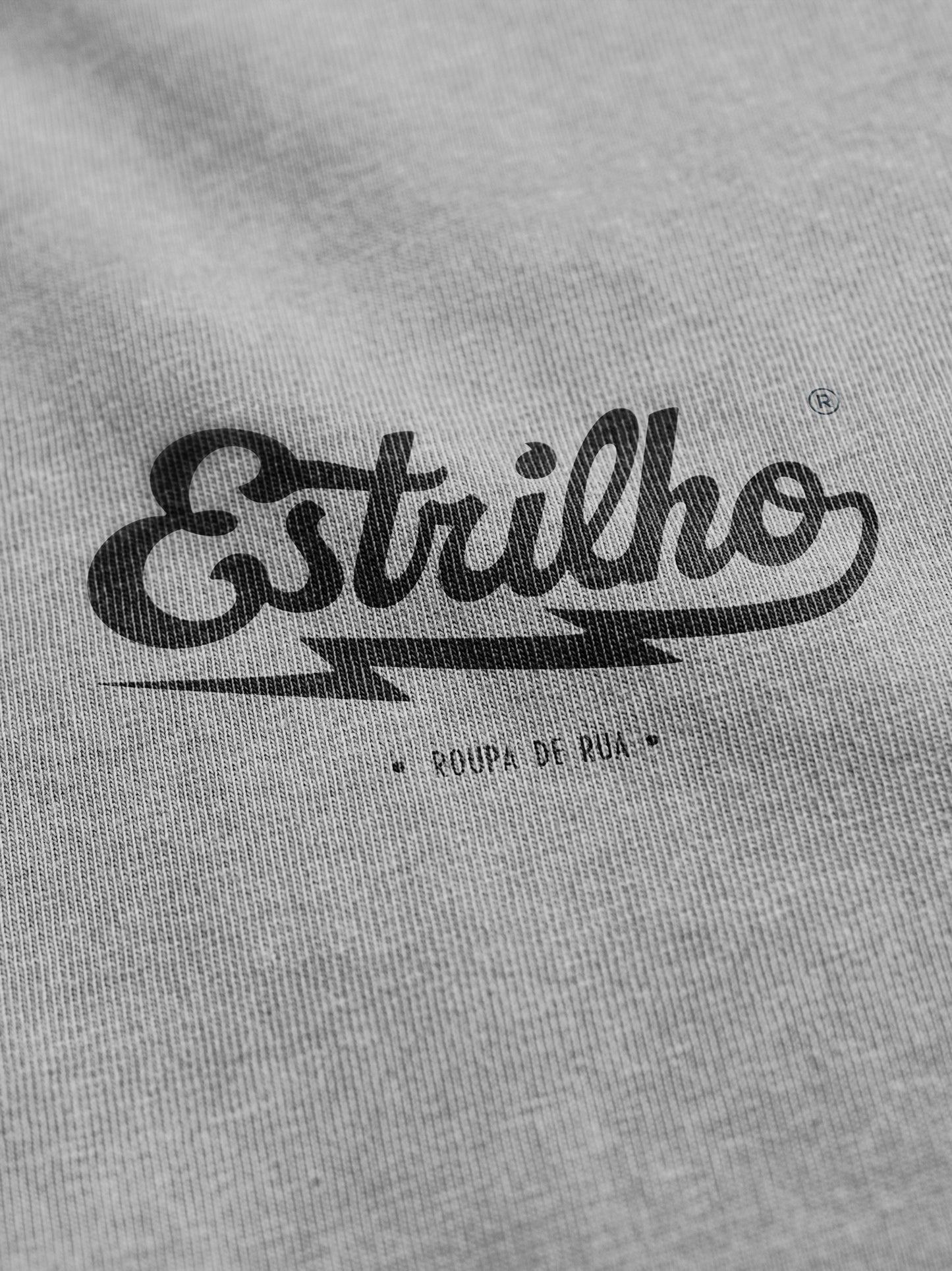 Polo Mesclado com Logotipo Preto - Estrilho-Estrilho