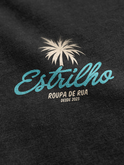 Tshirt Surf - Preta - Estrilho