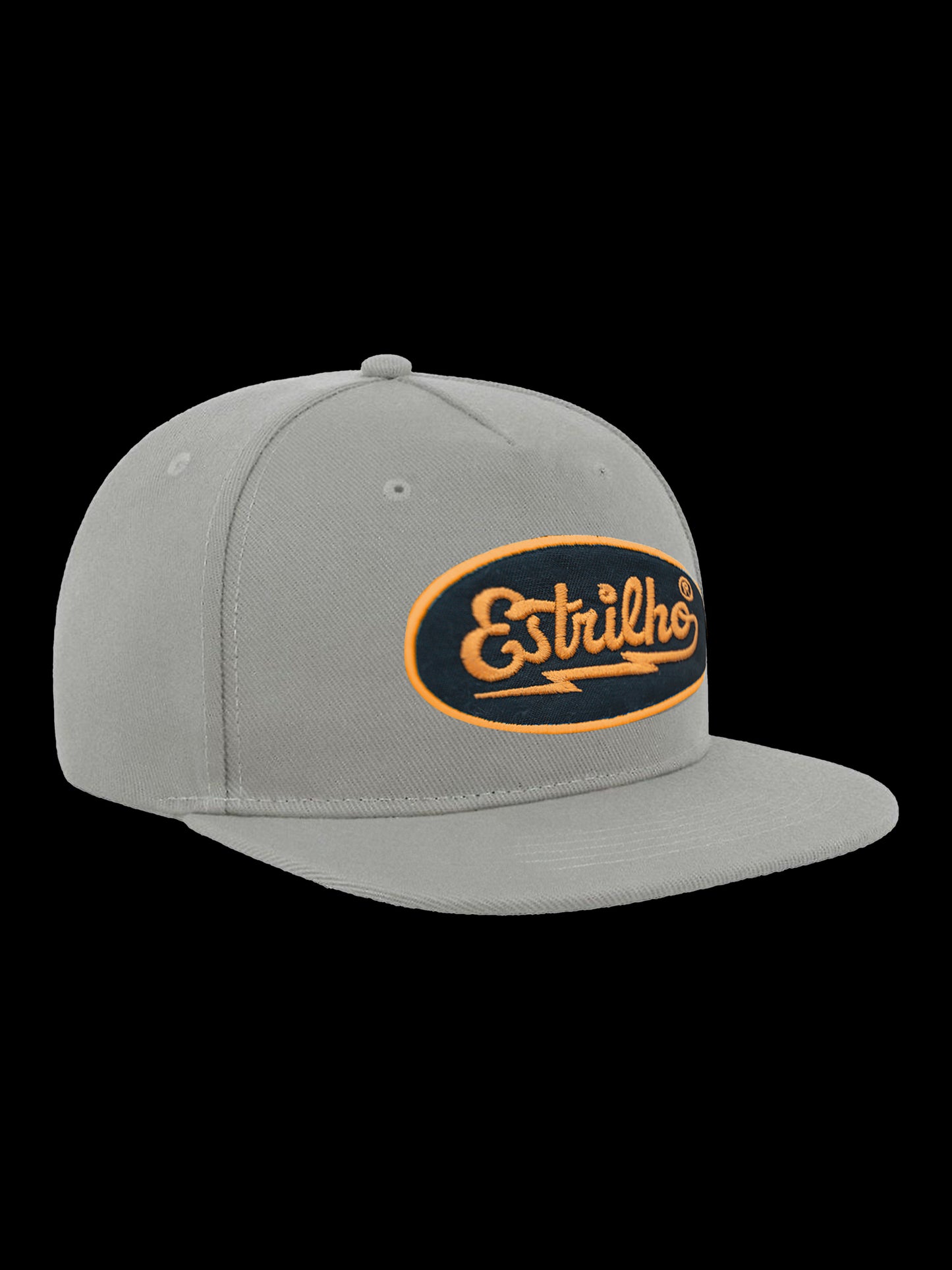 Snapback Cinza Bordado - Estrilho