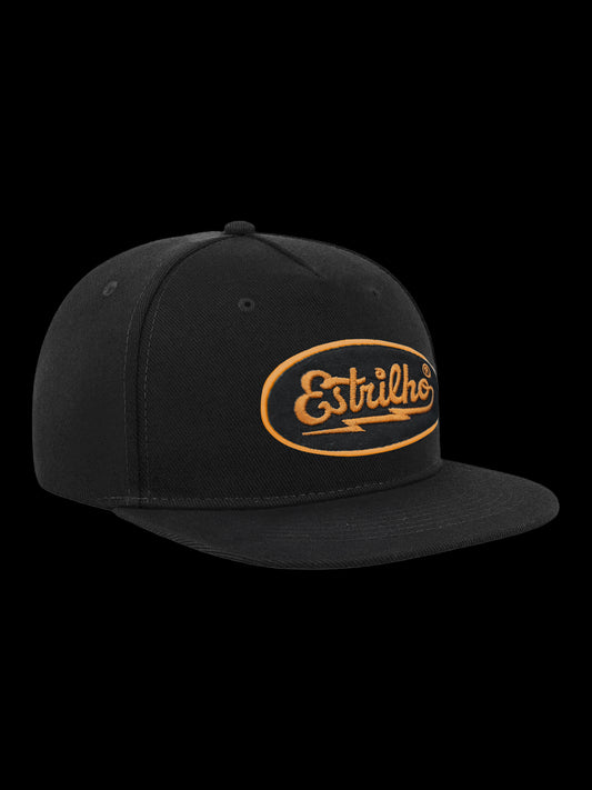 Snapback Preto com Logotipo Bordado - Estrilho