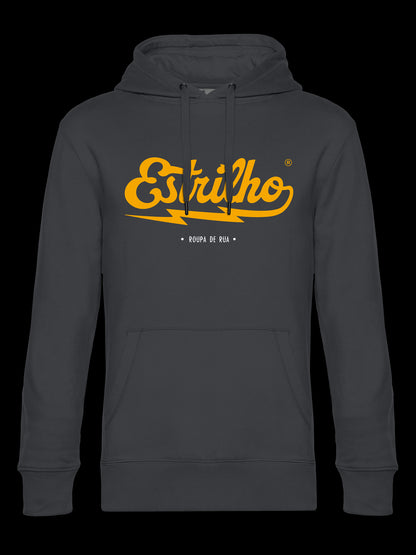 Hoodie Asfalto com Logotipo Amarelo - Estrilho-Estrilho