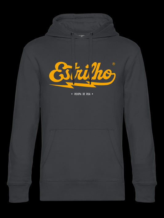 Hoodie Asfalto com Logotipo Amarelo - Estrilho-Estrilho