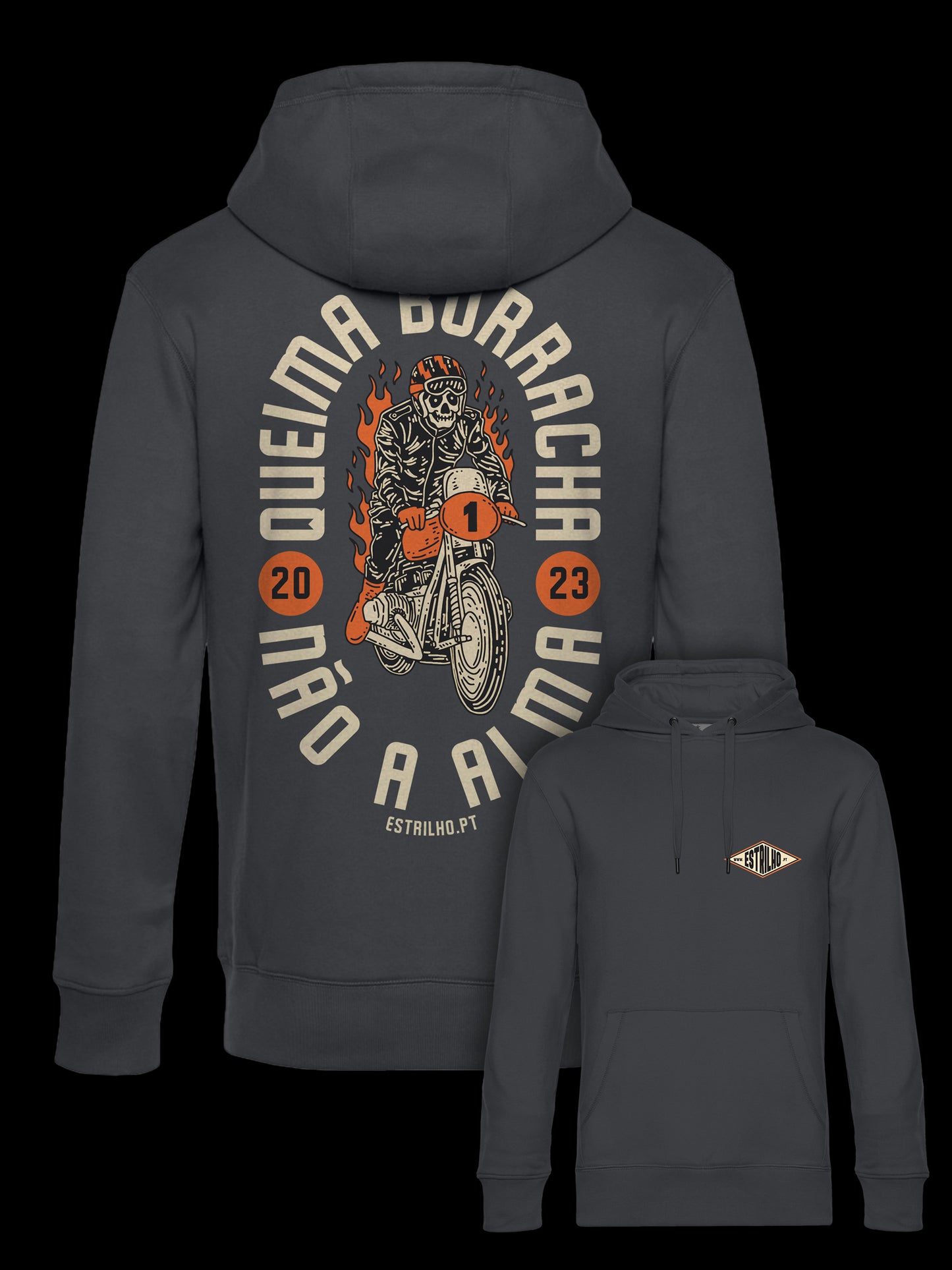 Hoodie Borracha Asfalto - Estrilho