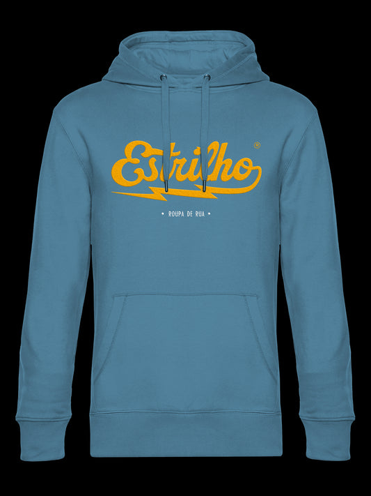 Hoodie Turquesa com Logotipo Bordado - Estrilho-Estrilho