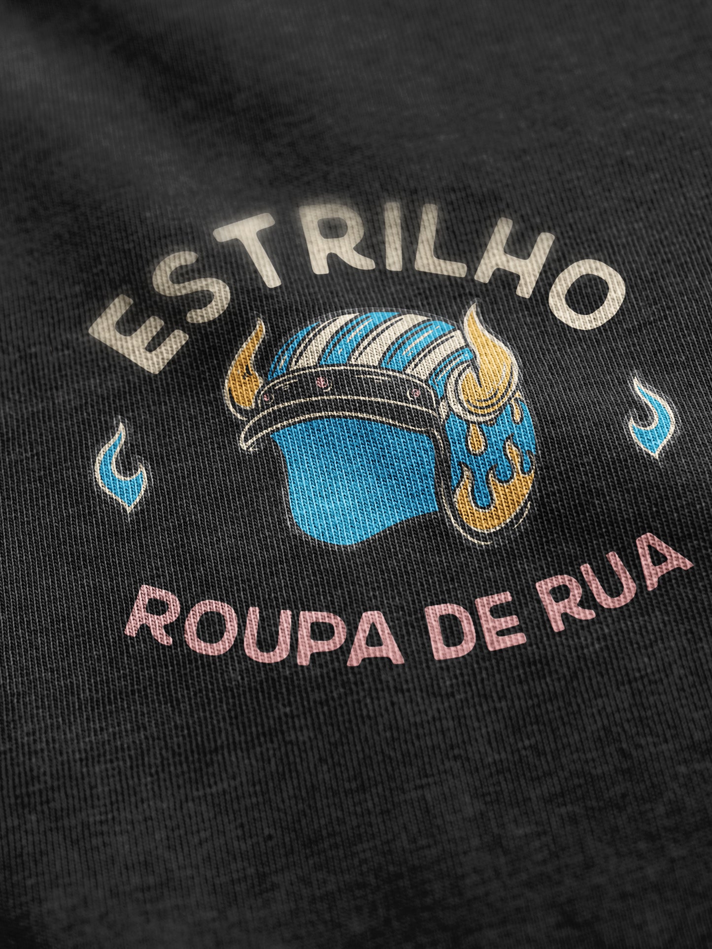 Tshirt Vive a Vida - Preta - Estrilho-Estrilho